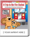 CS0195 A Trip To The Fire Station Coloring and Activity Book with Custom Imprint